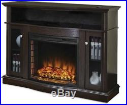 Electric Fireplace TV Stand Media Console Heater Entertainment Center Wood New