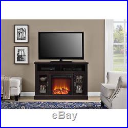 Electric Fireplace TV Stand up to 50 Entertainment Media Console Wood Heater