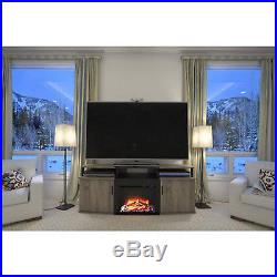 Electric Fireplace TV Stand up to 70 Entertainment Media Console Wood Heater