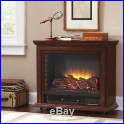 Electric Freestanding Fireplace Mobile Heating Fireplaces Blower Remote Mantel