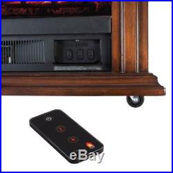 Electric Freestanding Fireplace Mobile Heating Fireplaces Blower Remote Mantel