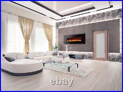 Electric Wall Mounted Fireplace Royal 50 with Pebbles Ignis
