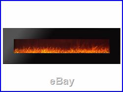 Electric Wall Mounted Fireplace Royal 72 with Crystals Ignis