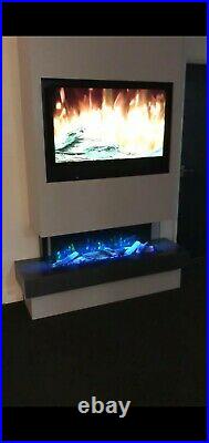 Electric fire 1000mm (40)wide 3/2/1sided glass