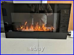 Electric fireplace 31 Black WALL MOUNT ONLY Decorative pebbles by Northwest