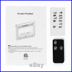 Embedded 28.5 Electric Insert Heater Fireplace Log Flame Remote View