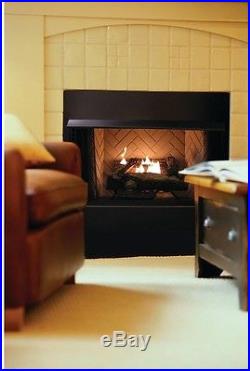 Emberglow Oakwood Vent Free Propane Gas Fireplace Logs with Thermostatic Control