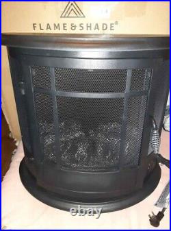 FLAME&SHADE Electric Fireplace Stove, 25 Portable Freestanding Space Heater
