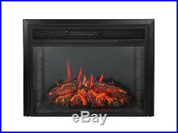 Fireplace Electric Remote Led 28 Firebox Log Room Glass Insert 5200BTU Heater