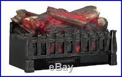 Fireplace Insert Electric Log Heater Ventless Decorative Stove Flame Logs Remote