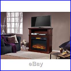 Fireplace TV Stand Electric Media Console Heater Entertainment Center New Wood
