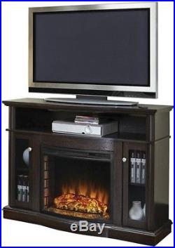 Fireplace TV Stand Electric Media Entertainment Console Heater Forced Air LCD