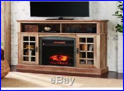 Fireplace TV Stand Media Center 60 in. Infrared Electric LED Flame Freestanding