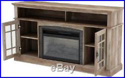 Fireplace TV Stand Media Center 60 in. Infrared Electric LED Flame Freestanding