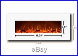 Fireplace Wall Mounted Electric Ivory 50 Wide withHeat 400 sqft Touchstone REFURB