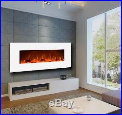 Fireplace Wall Mounted Electric Ivory 50 Wide withHeat 400 sqft Touchstone REFURB