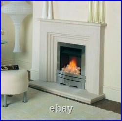 Focal Point Lulworth Brushed Stainless Steel Effect Gas Fire
