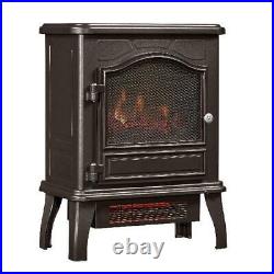 Freestanding Fireplace Infrared Quartz Electric Stove Space Heater 5200 BTU Home