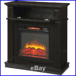 Freestanding Infrared Electric Fireplace TV Stand Mantel Log Fan Heater Remote