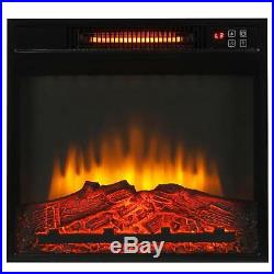 Freestanding Infrared Electric Fireplace TV Stand Mantel Log Fan Heater Remote