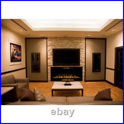 Fusion 50 Inch Built-in Ventless Heater Recessed Wall Mounted Electric Fireplace