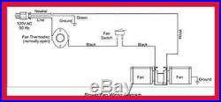 GFK 160 160A Fireplace Blower Fan Kit W Ball Bearings Motor For Heat N Glo Heart