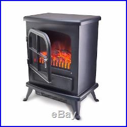 Galleon Fires'Sirius' Electric Stove Fire Log Flame Effect Electric Fire Black
