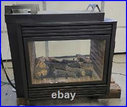 Gas fireplace insert direct vent