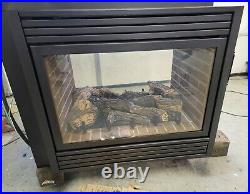 Gas fireplace insert direct vent