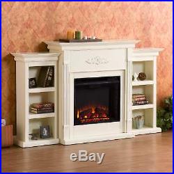 Harper Blvd Dublin 70-inch Ivory Electric Fireplace