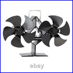 Heat Powered Fireplace Stove Top Fan Air Blower Fan Quiet10 Blades Wood Burner