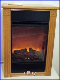 Heat Surge Accent Power Tower Electric Fireplace Light Oak $599