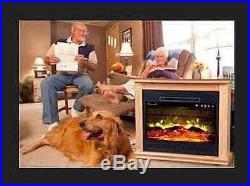 Heat Surge Roll N Glow EV5 Amish Electric Fireplace (4,606 BTU) Dark Cherry