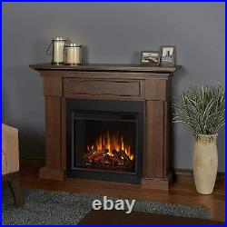 Hillcrest Electric Fireplace in Chestnut Oak by Real Flame