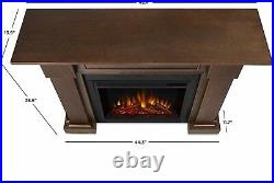 Hillcrest Electric Fireplace in Chestnut Oak by Real Flame