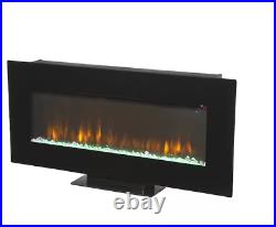 Home Collection 42 in. Infrared Table/Wall Mount Electric Fireplace Black