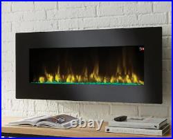Home Collection 42 in. Infrared Table/Wall Mount Electric Fireplace Black