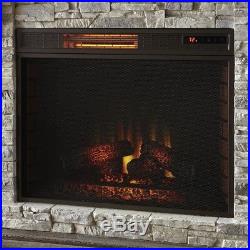 Home Decorators Collection Highland 50 in. Faux Stone Mantel Electric Fireplace