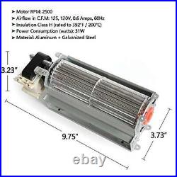 Hongso GZ550 Replacement Fireplace Blower Fan KIT for Continental, Napoleon