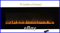Indoor Electric Fireplace Heater Décor Best Faux 54 Hanging Ventless Kit Set