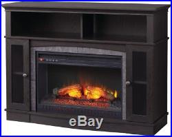 Infrared Electric Fireplace TV Stand Console Media Center Heater Logs Home Decor