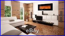 Ivation Electric Fireplace 50 Built In 1500-W Heater-Realistic LED Flames Mount