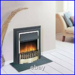 LED Electric Fireplace 2000W Freestanding Wall Mounted Stove Glass Heater