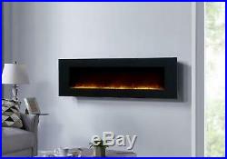 Large 60 inch Wall Mount Electric Fireplace Remote Color Changing Flame Heater