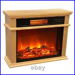 LifeSmart Large Deluxe Mantle Portable Electric Infrared Quartz Fireplace (Used)