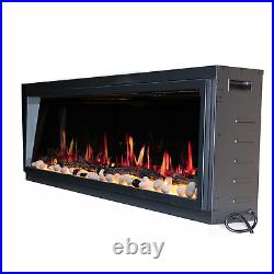 Litedeer Homes Latitude 65 inch Smart Control Electric Fireplace Wi-Fi enabled