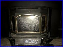 MINT CONDITION black quadra-fire wood burning heater fireplace insert