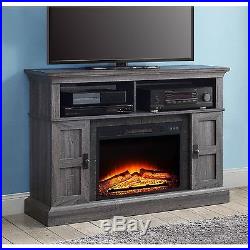 Media Electric Fireplace TV stand 55 Heater Entertainment Center Console Remote