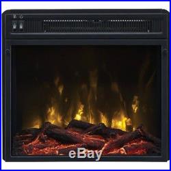 Media fireplace Console Solid Wood 70 TV Stand Indoor Heater Entertainment Dark
