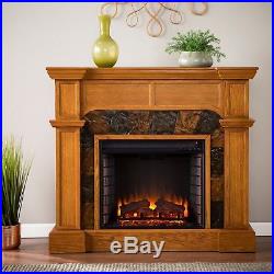 Mfp58029 Oak Convertible Fauxed Slate Front Electric Fireplace With Remotei